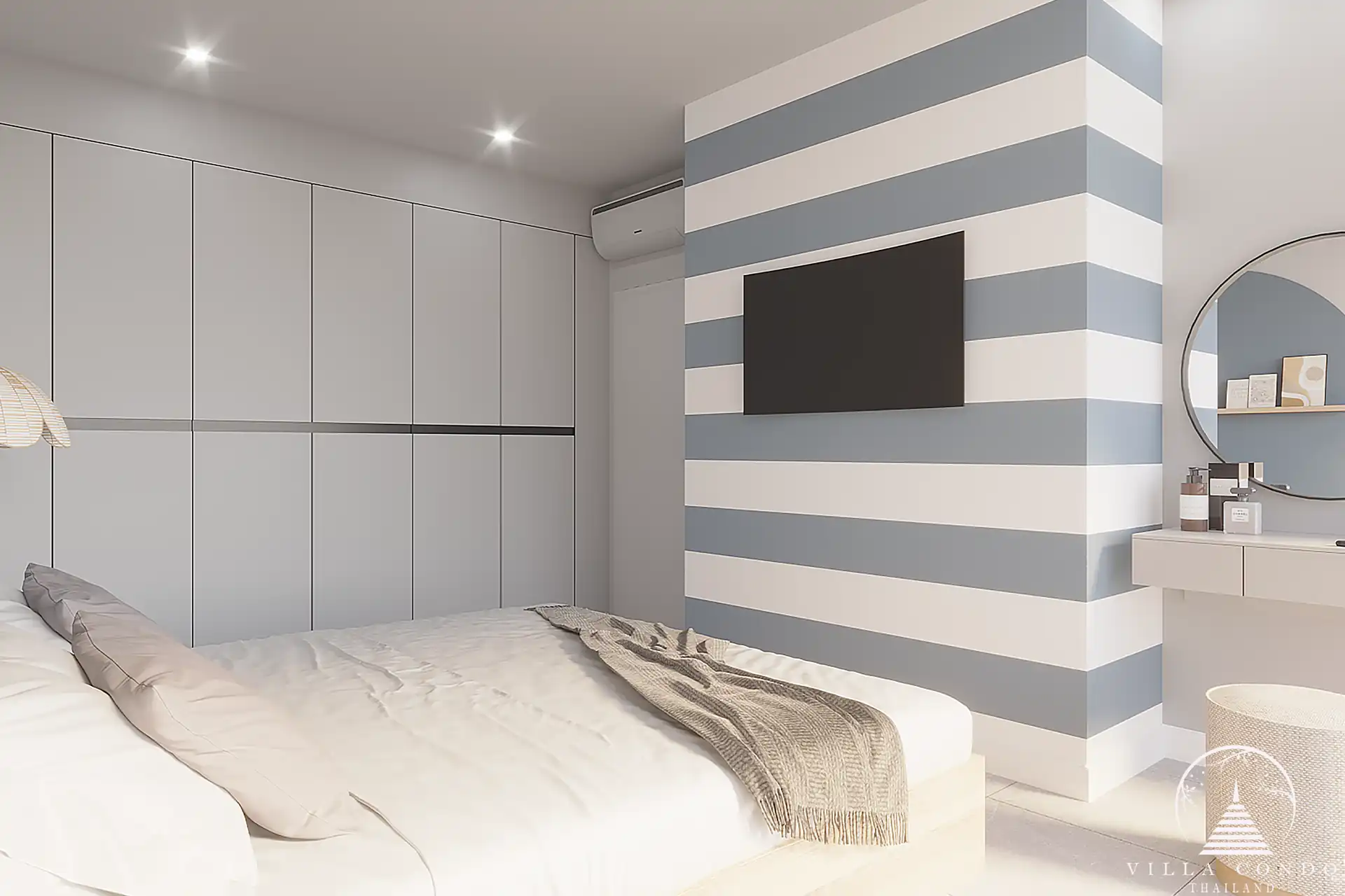 Babylon Sky Garden Phase 2 cozy bedroom with modern design in Rawai Phuket