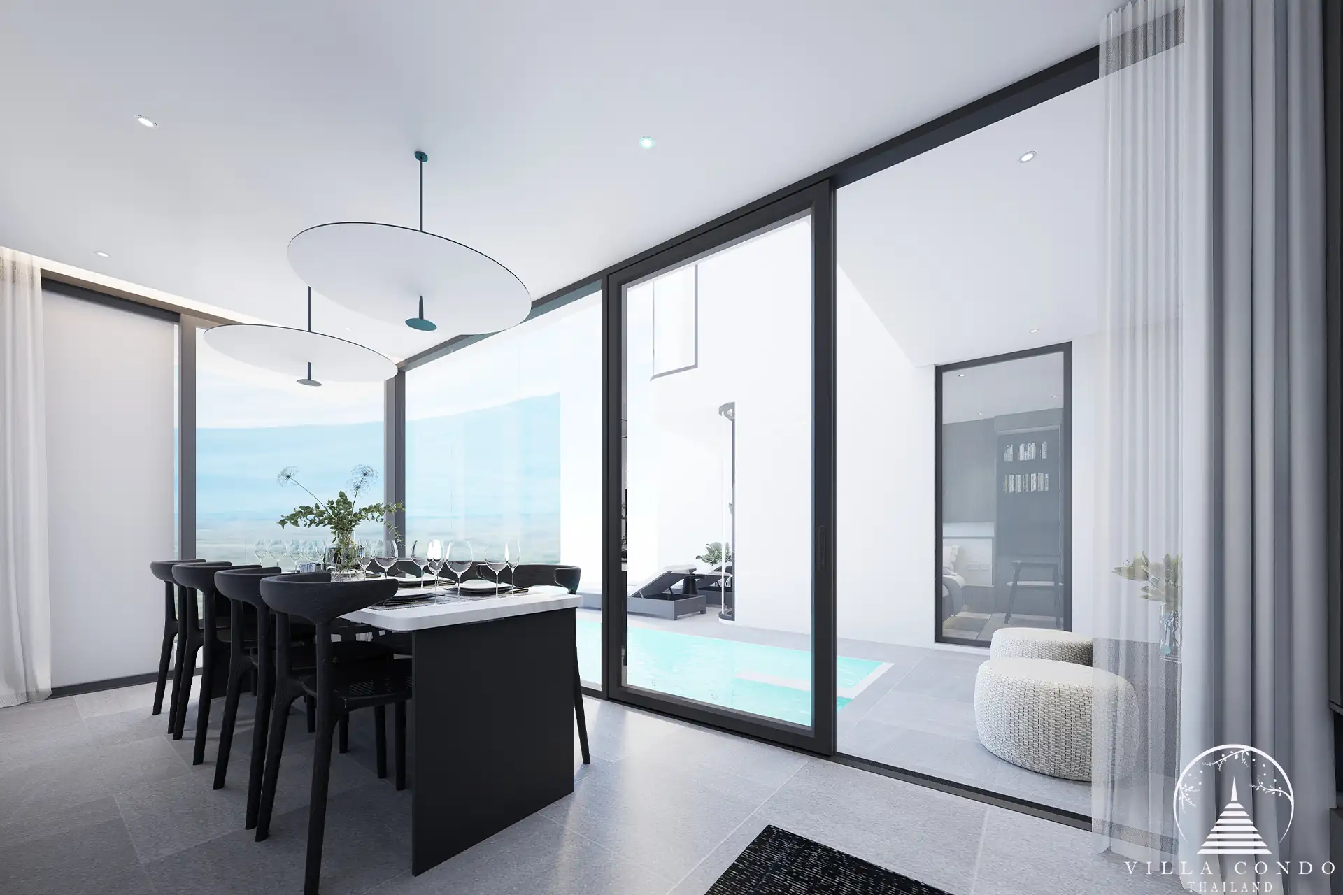 City De Phuket bright kitchen and dining room in Phuket