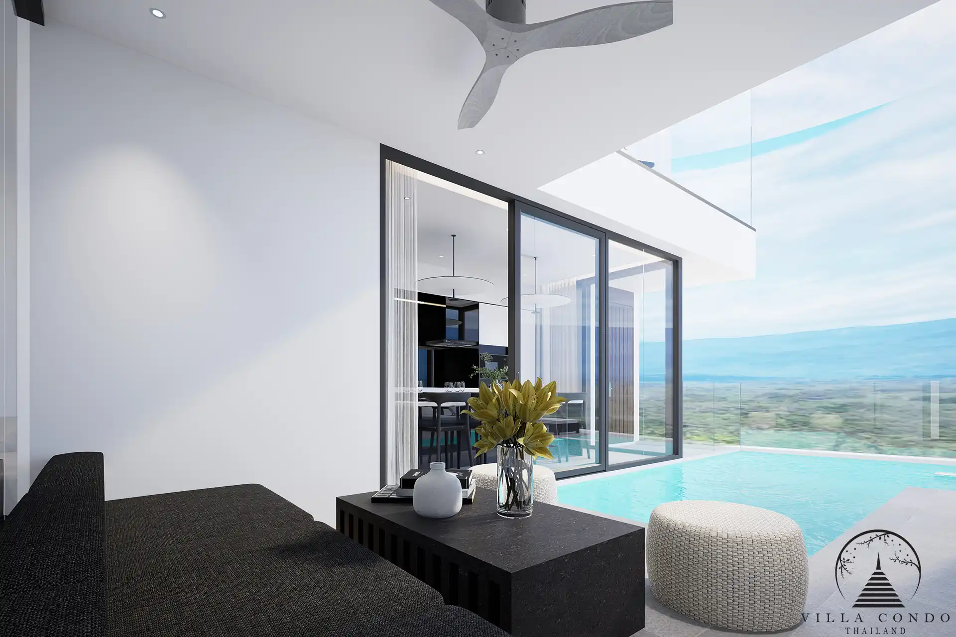 City De Phuket balcony with relaxing outdoor seating in Phuket