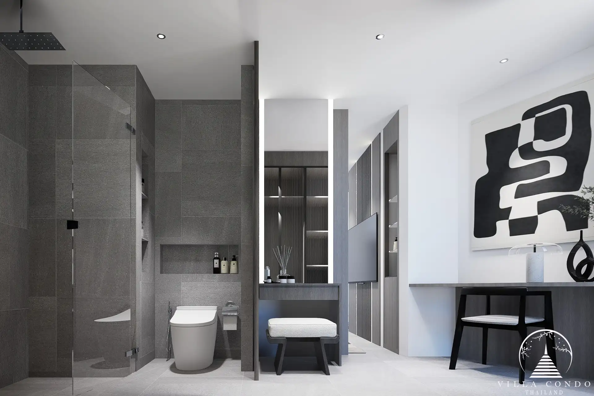 City De Phuket bright bathroom with modern finishes in Phuket
