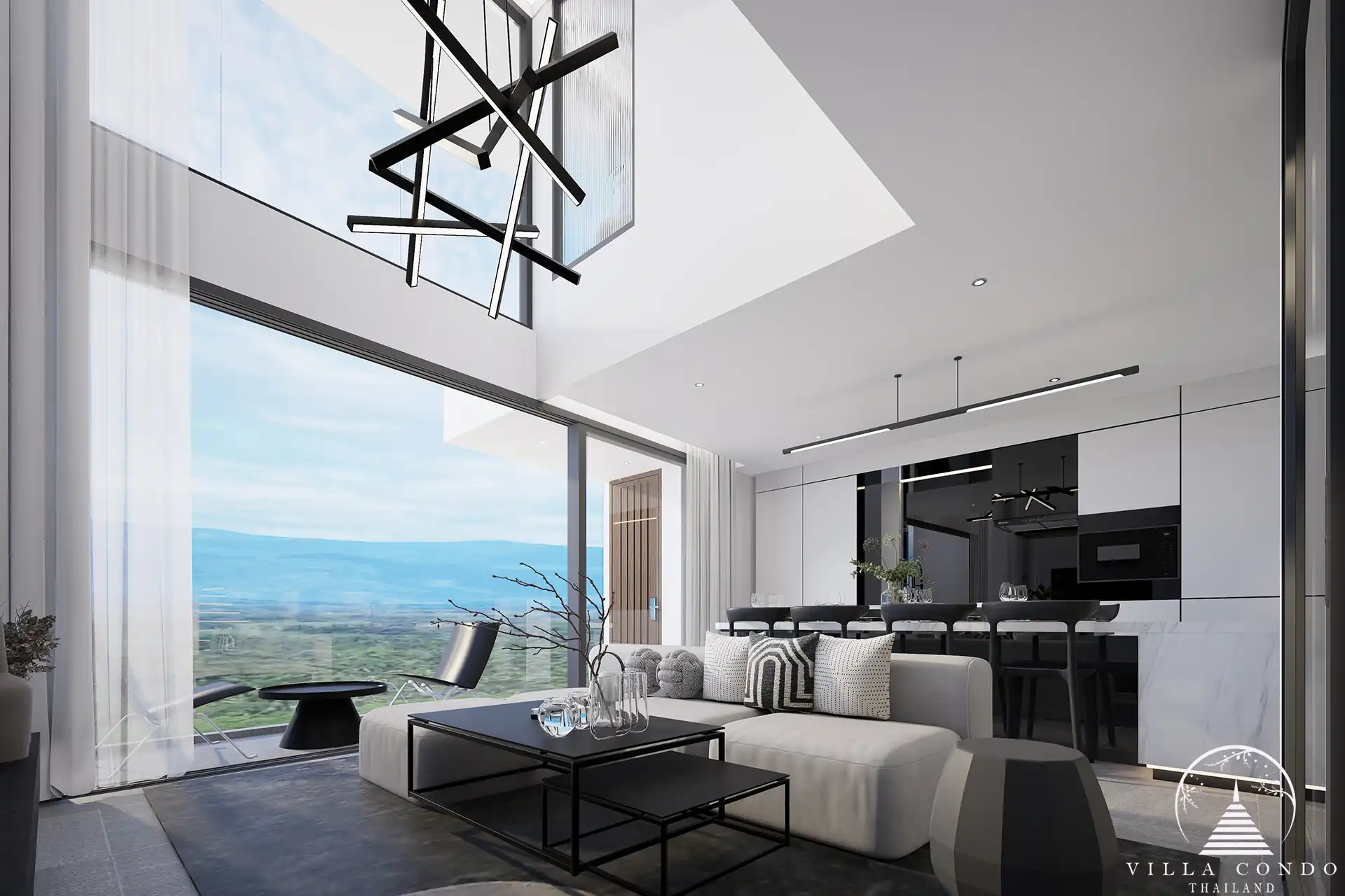 City De Phuket spacious modern living room in Phuket