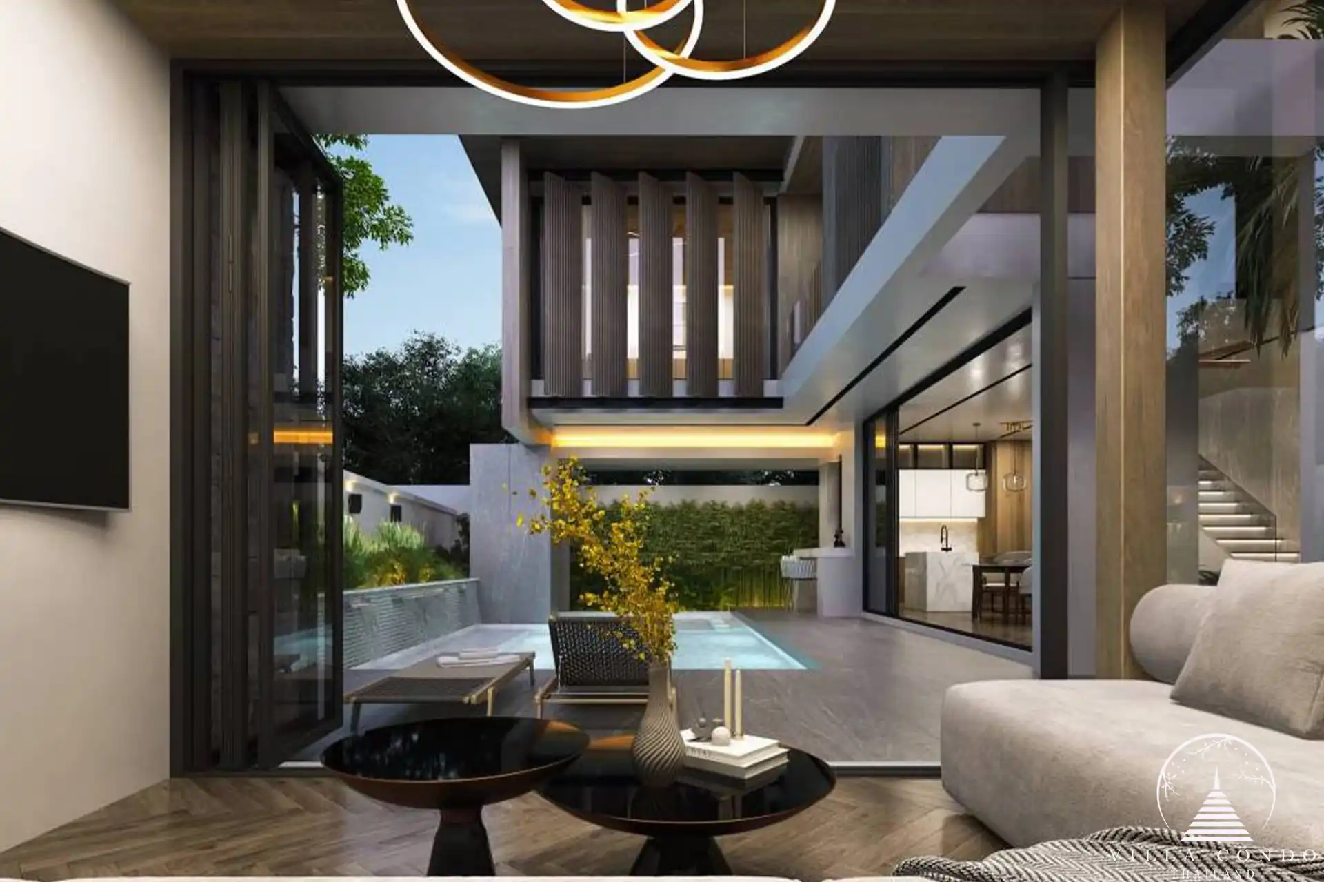 Dareeya Pool Villas Bangtao living area with direct pool access