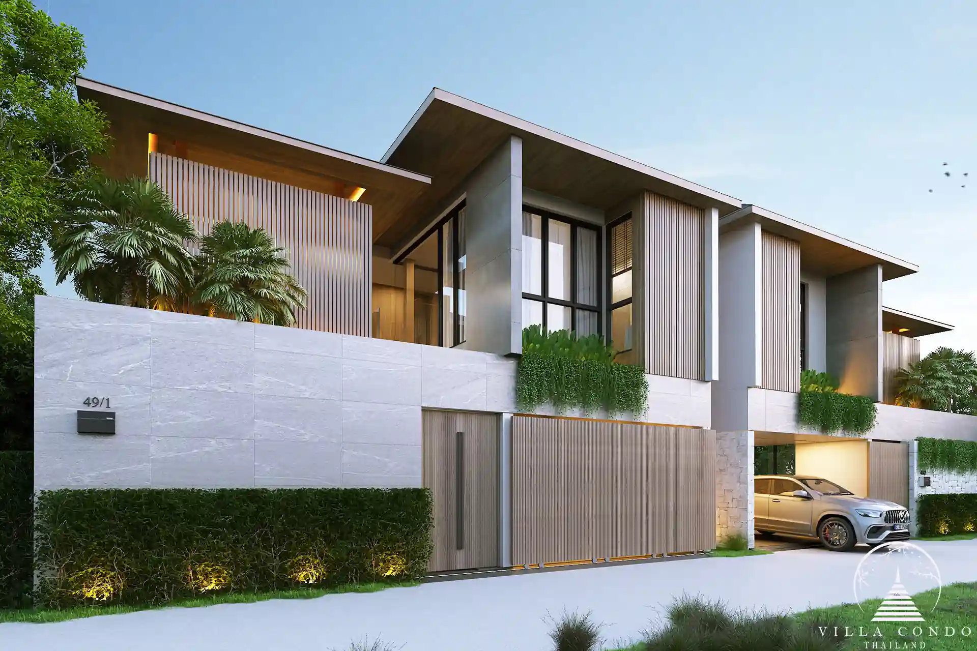 Dareeya Pool Villas Bangtao modern side exterior view in Phuket
