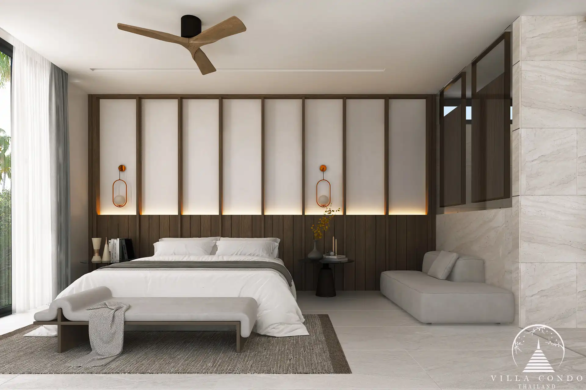 Dareeya Pool Villas Bangtao spacious master suite in Phuket