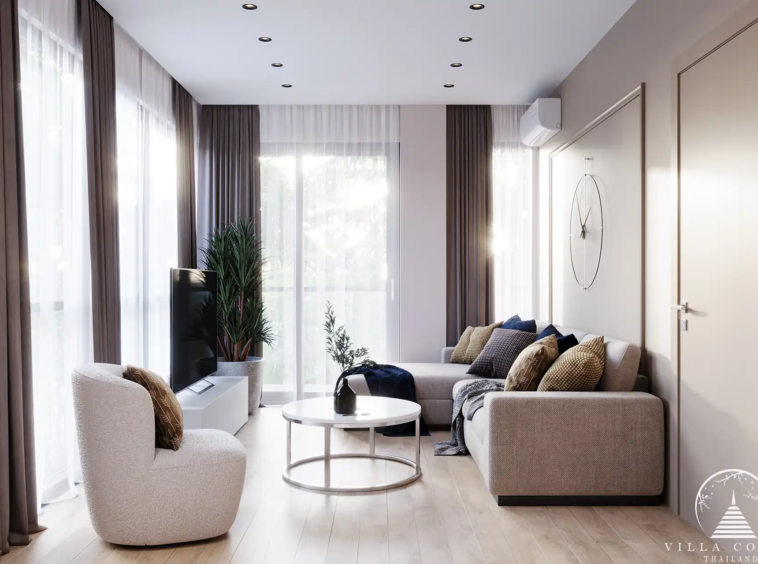 Dominion Rawai 1 bedroom 49.5 sqm bright kitchen and living area