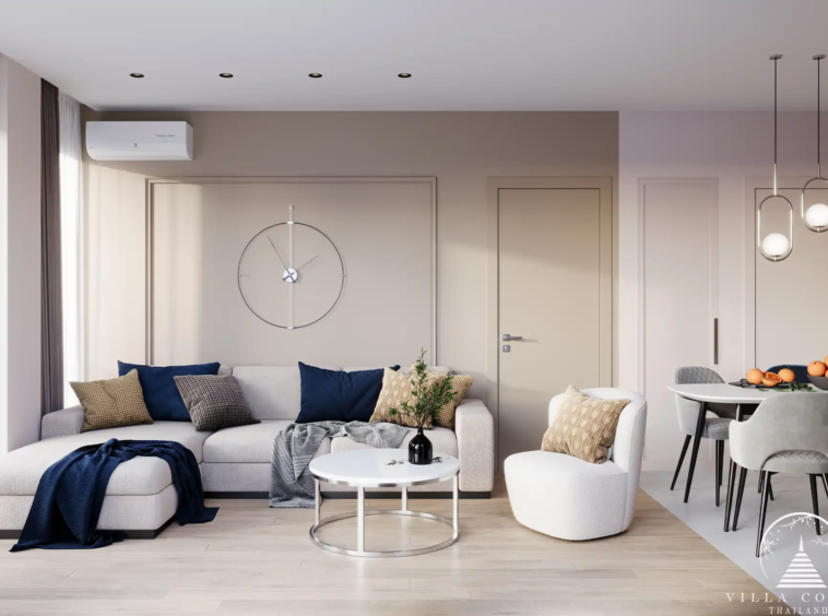 Dominion Rawai 1 bedroom 49.5 sqm open plan kitchen and living room