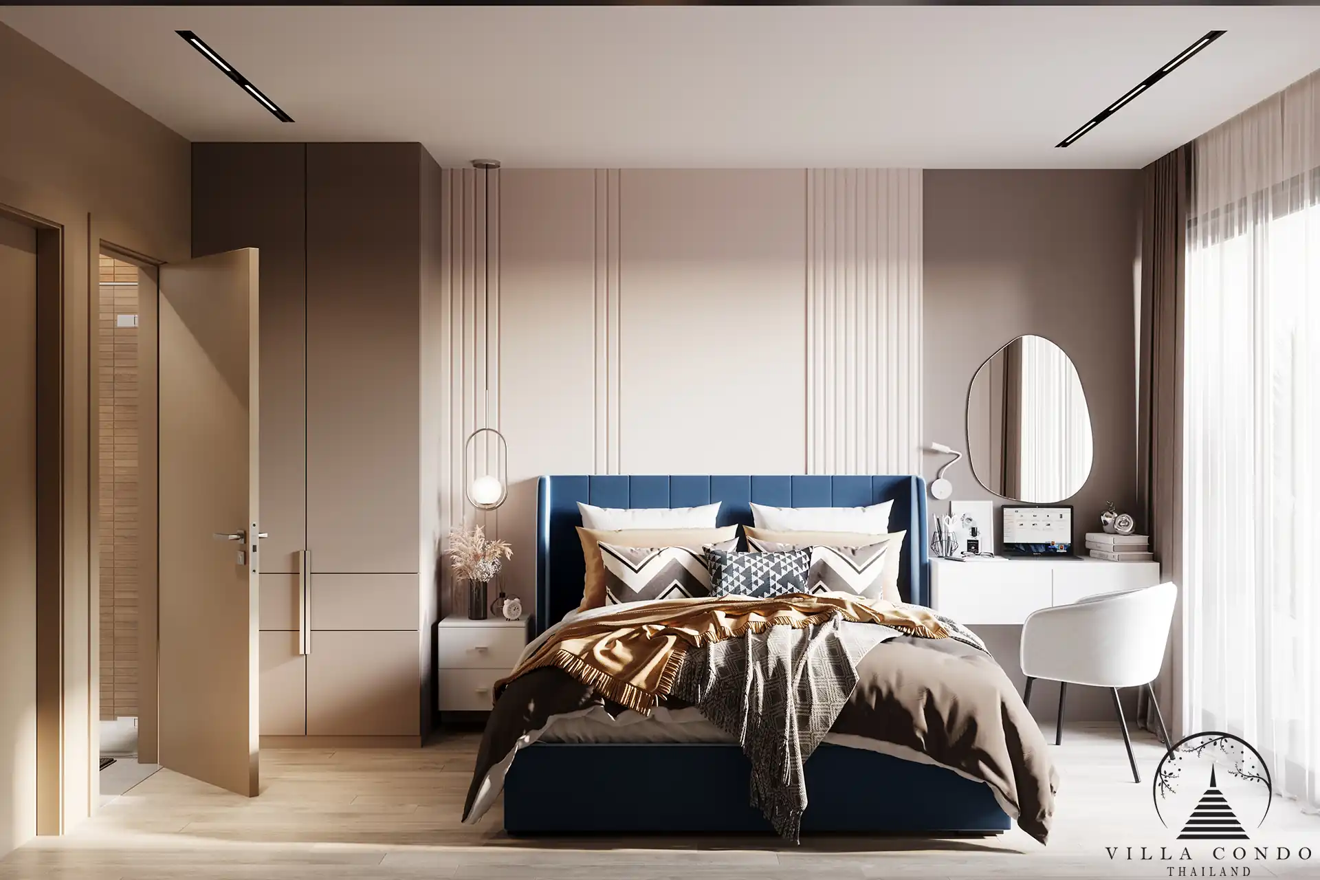 Dominion Rawai 2 bedroom 64 sqm spacious master bedroom