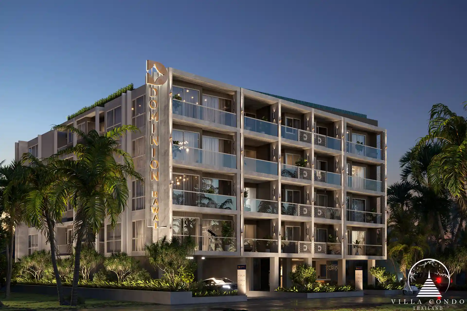 Dominion Rawai luxury apartment exterior view in Phuket