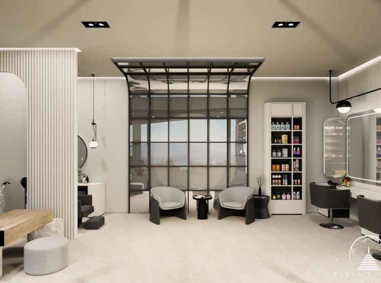 Ever Prime Residences Karon beauty salon lounge with product displays Phuket