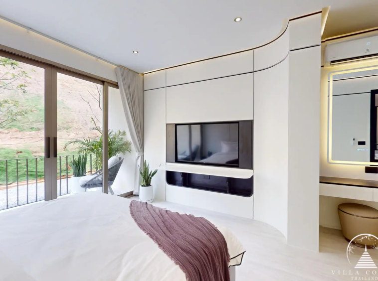 Ever Prime Residences Karon bedroom suite with garden balcony view