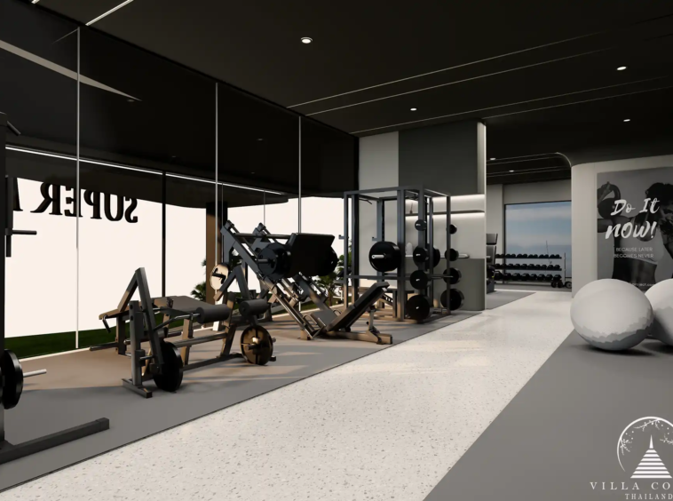 Ever Prime Residences Karon fitness center with strength machines and weights