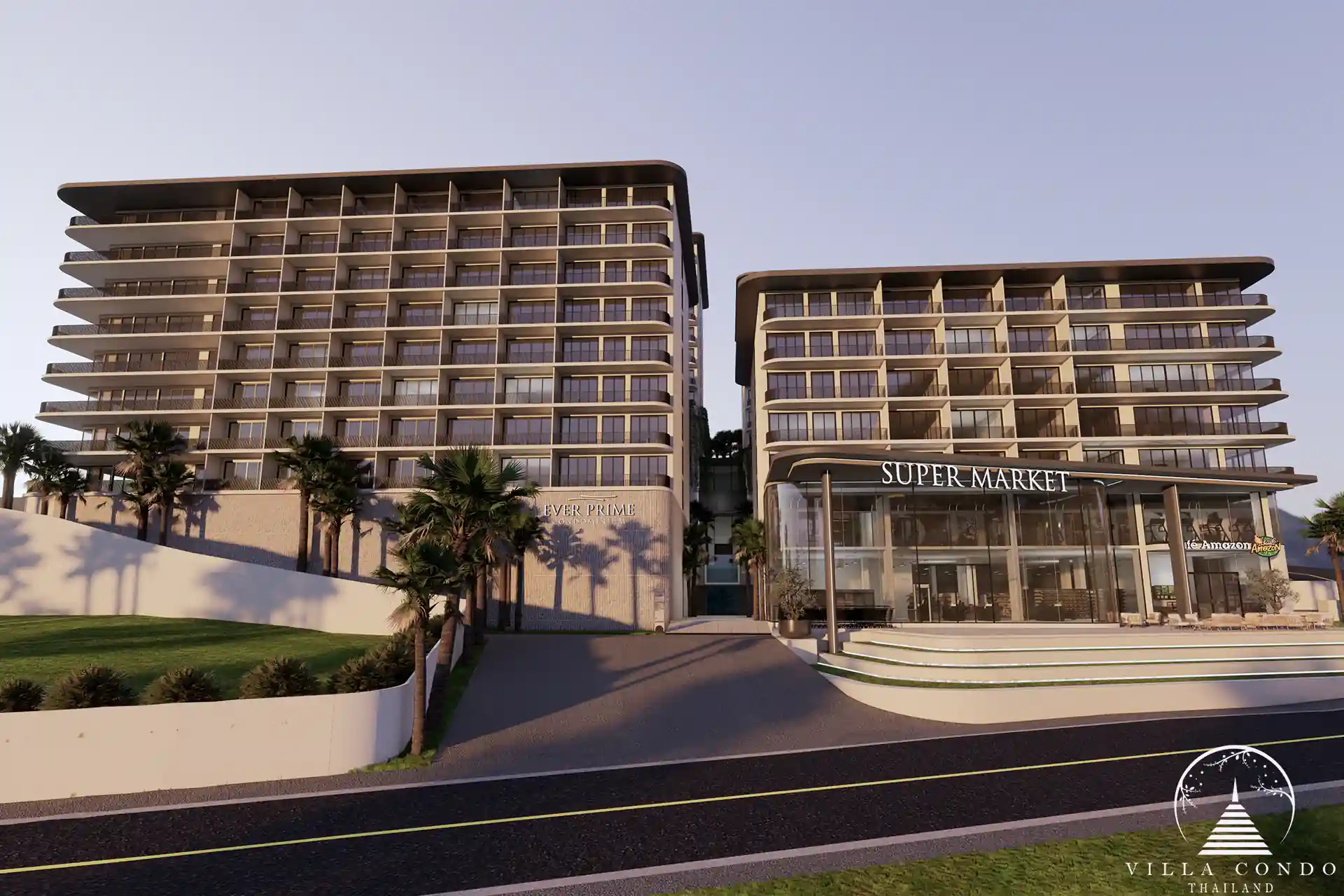 Ever Prime Residences Karon dual towers and main entrance view