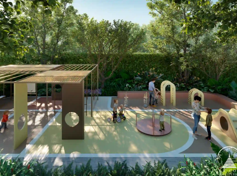 Peylaa Bangtao Beach Condominium outdoor playground for kids in Phuket