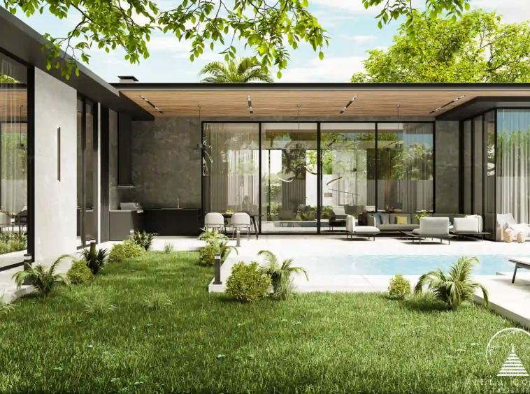 Sunti Villas Bangtao garden view with private pool and lounge