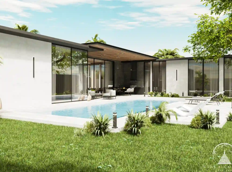 Sunti Villas Bangtao modern architecture with expansive pool area
