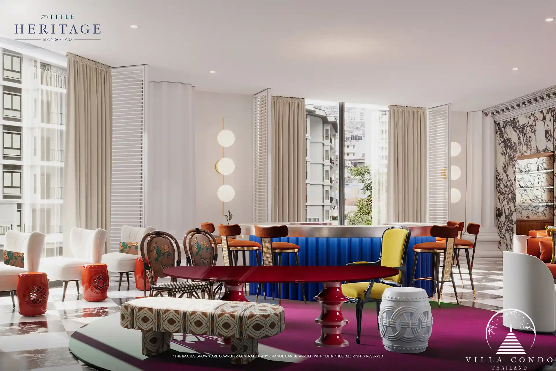 The Title Heritage Bangtao coworking space with bright creative design