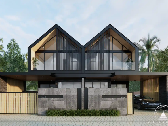 Tyssen College Villa Thep Krasattri modern twin-gable exterior facade Phuket
