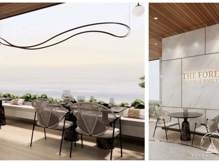 The Forest Patong Condo terrace restaurant overlooking the Andaman Sea