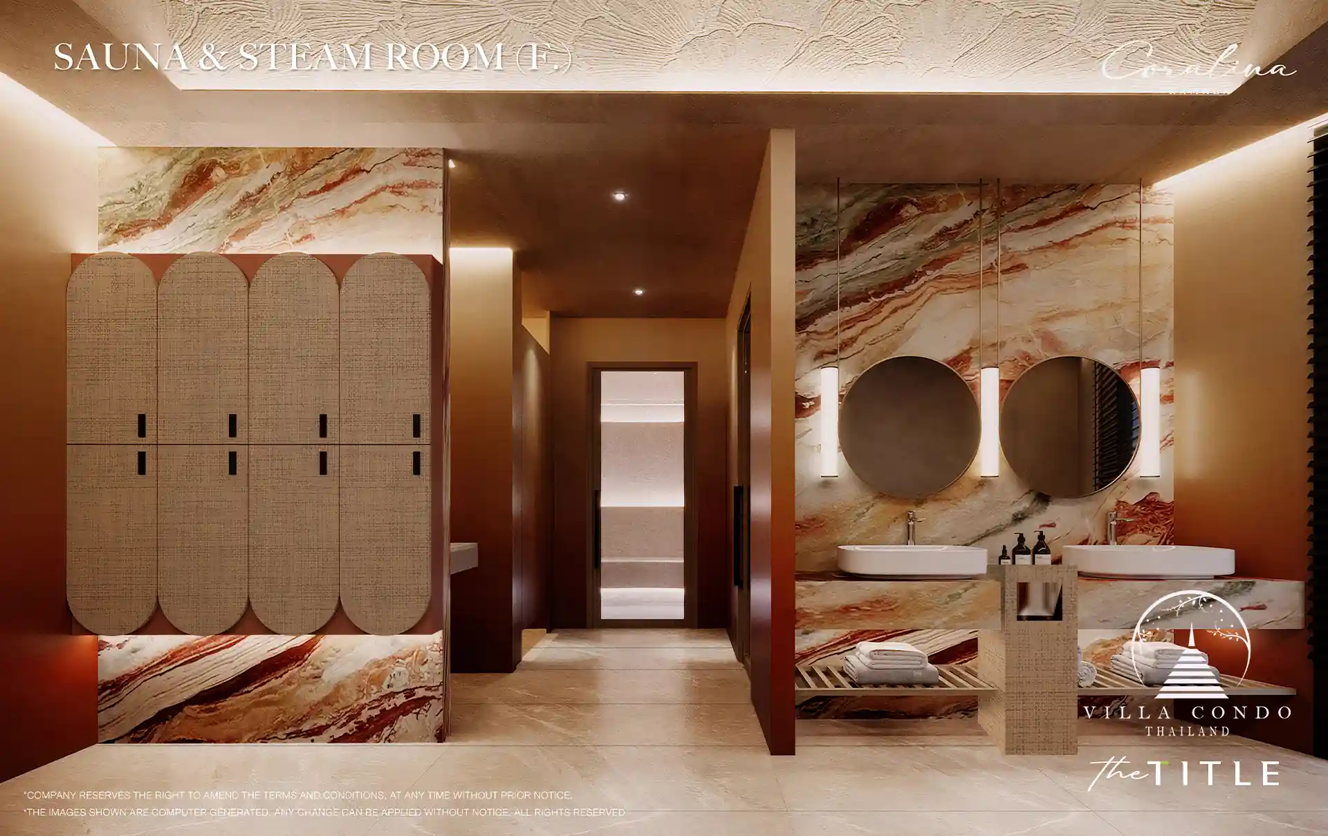 The Title Coralina Condo Kamala female sauna and steam room